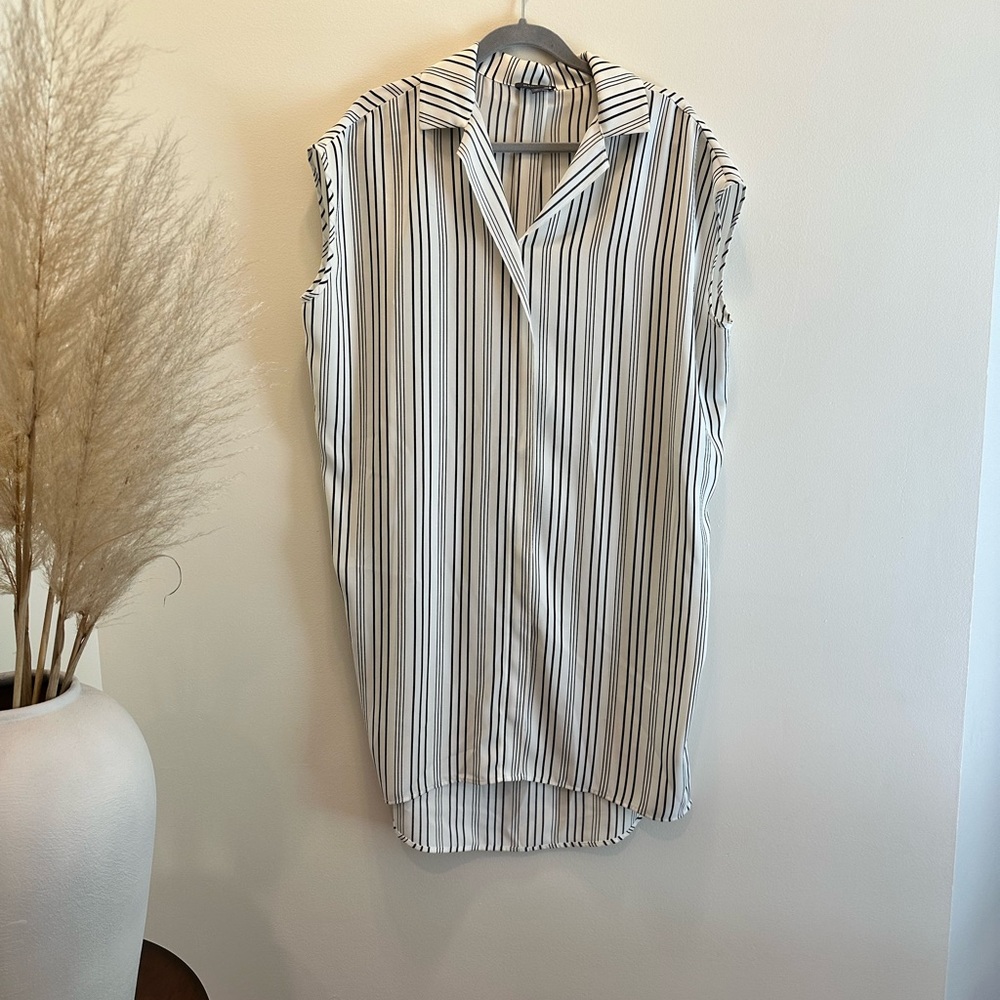 Maxi shirt Black and white